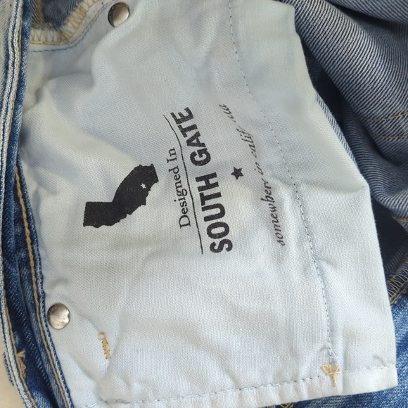 Adriano Goldschmiede The Jodi Crop High Rise Slim Flare Distressed Hem Jeans 28 - Picture 12 of 15